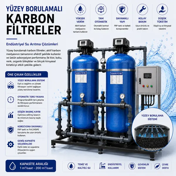 YÜZEY BORULAMALI KARBON FİLTRELER